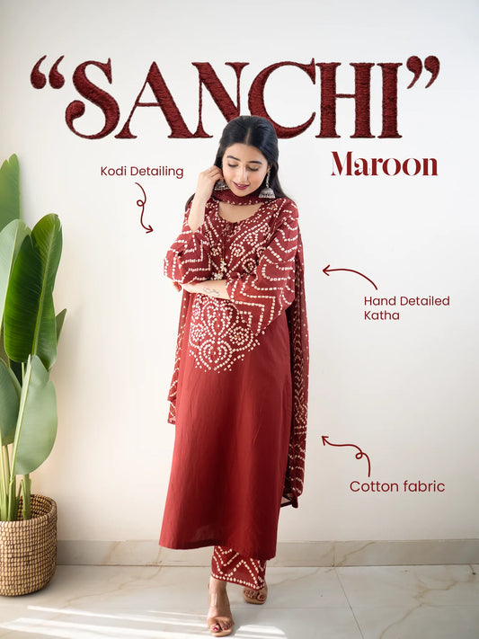 Bandhuri Bandhej Cotton Suits for Festive Spirit & Office Elegance
