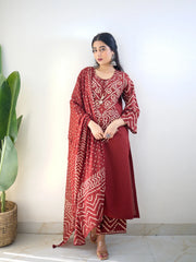 Bandhuri Bandhej Cotton Suits for Festive Spirit & Office Elegance