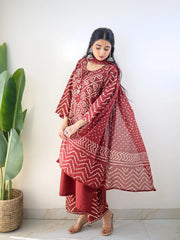 Bandhuri Bandhej Cotton Suits for Festive Spirit & Office Elegance