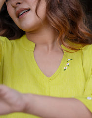 Lemon Yellow Cotton Co-ord Set