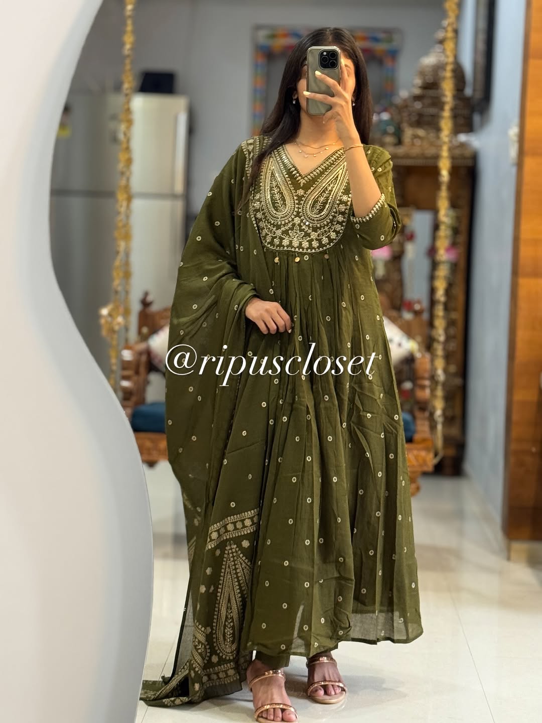 Plum Purple Heavy Embroidered Anarkali Kurta Set with Dupatta