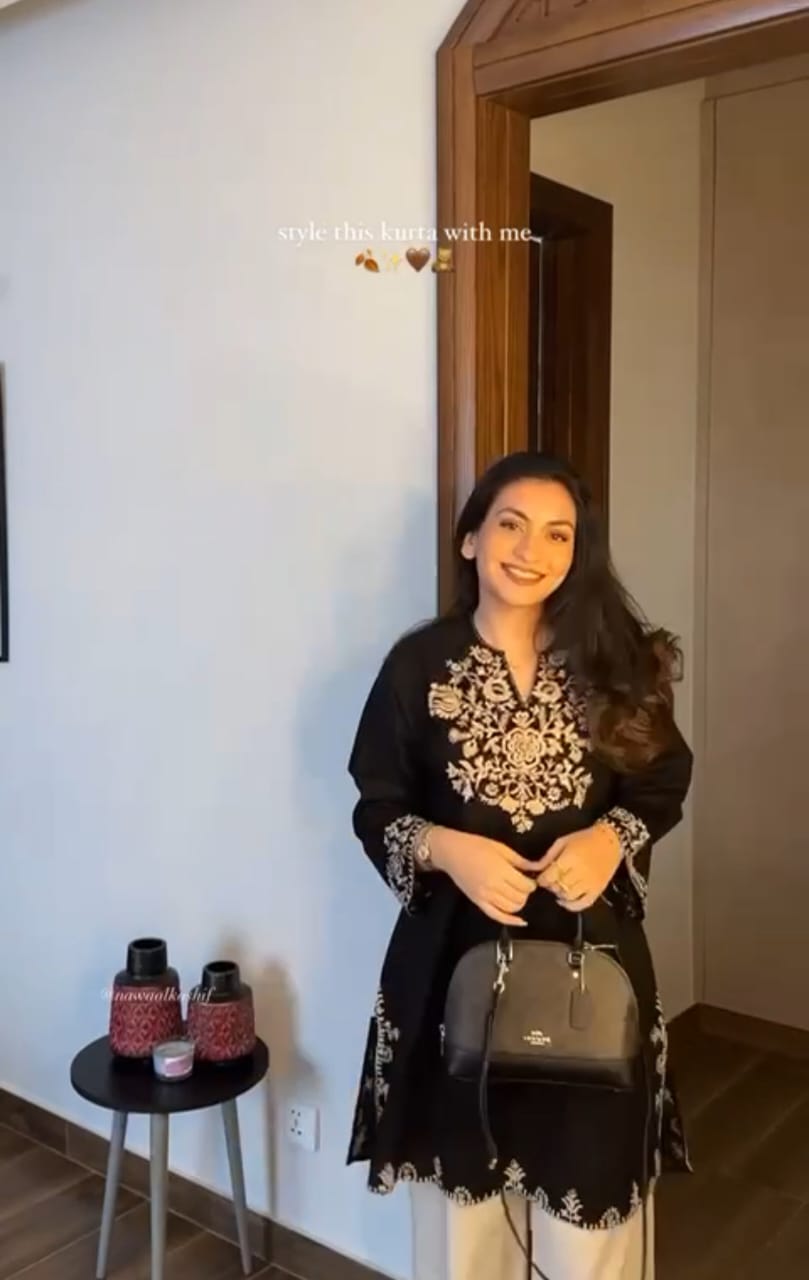 Black-Embroidered-Kurta-with-Straight-Pants