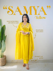 Vibrant Yellow Traditional Kurta Set with Dupatta