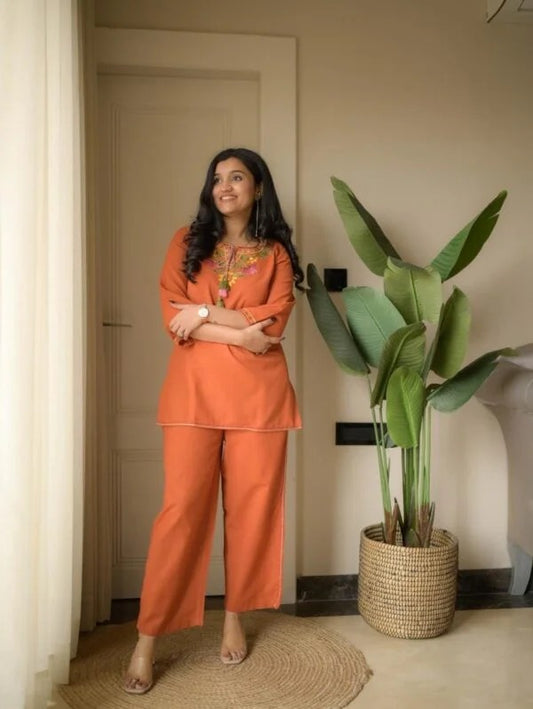 Labelroohani Casual Wear Cord Sets For Women Set