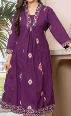 Women Bandhani Printed Cotton Anarkali Kurta with Trousers & Dupatta